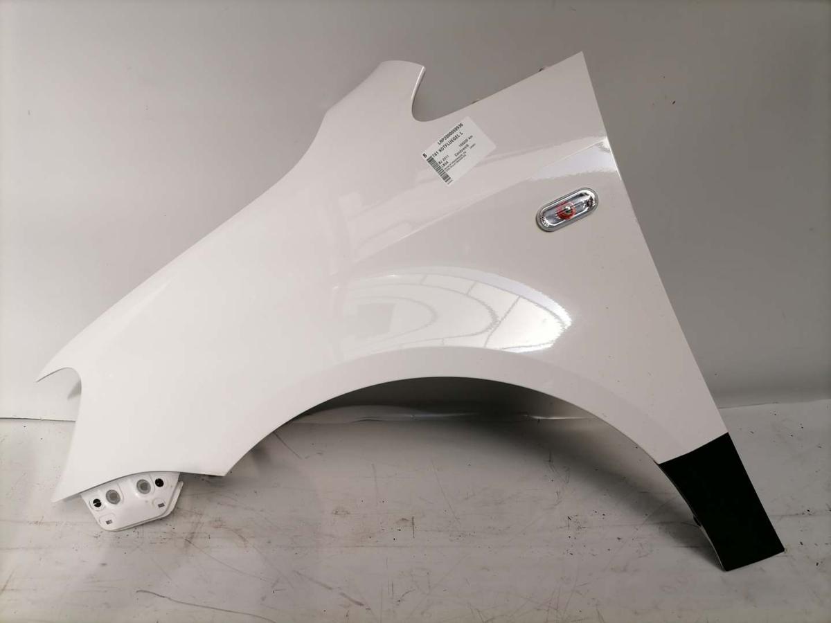 VW Caddy 3 2K original Kotfl&uuml;gel vorn links LB9A Candywei&szlig; Facelift Bj.2011